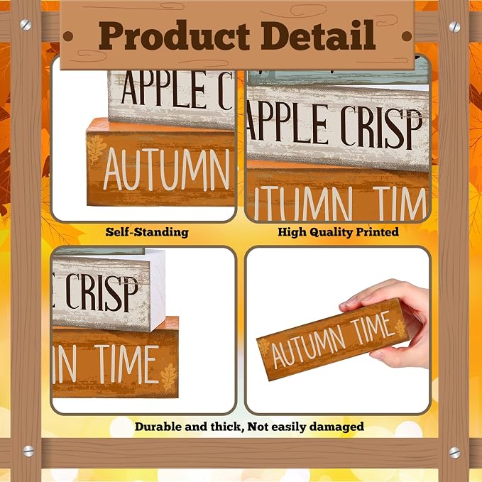 Lineshading 4 Pcs Fall Decoration - Image 5