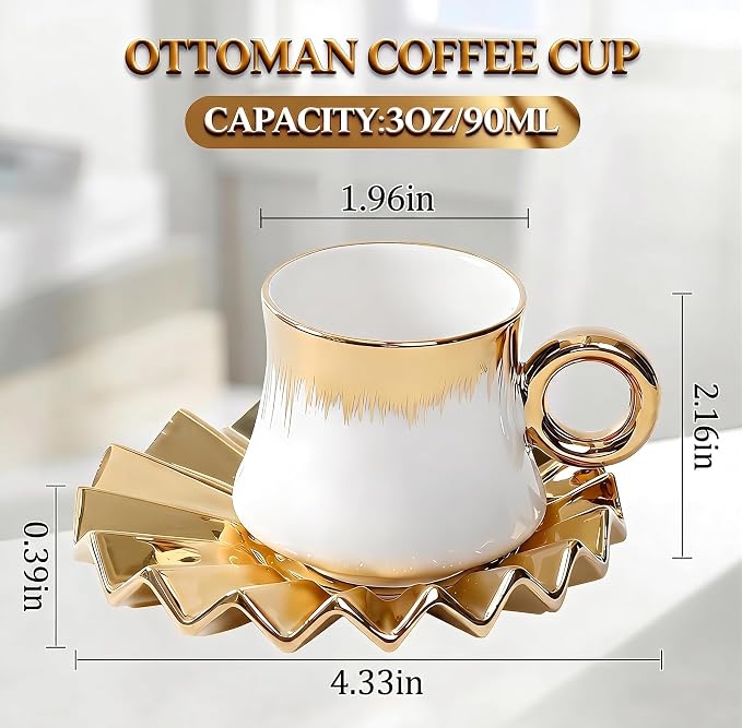 Espresso Cups With Saucer - Image 2