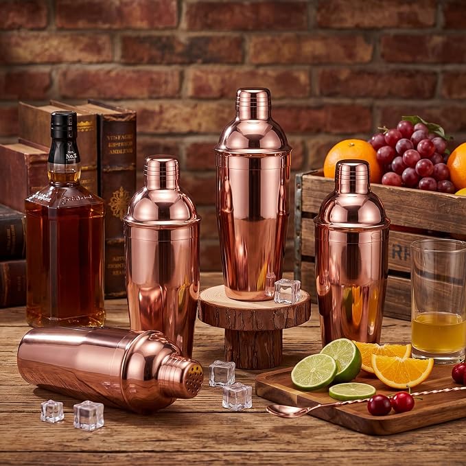 Nitial 6 Pcs Bar Cocktail Shaker Professional Stainless Steel Martini Drink - Image 3