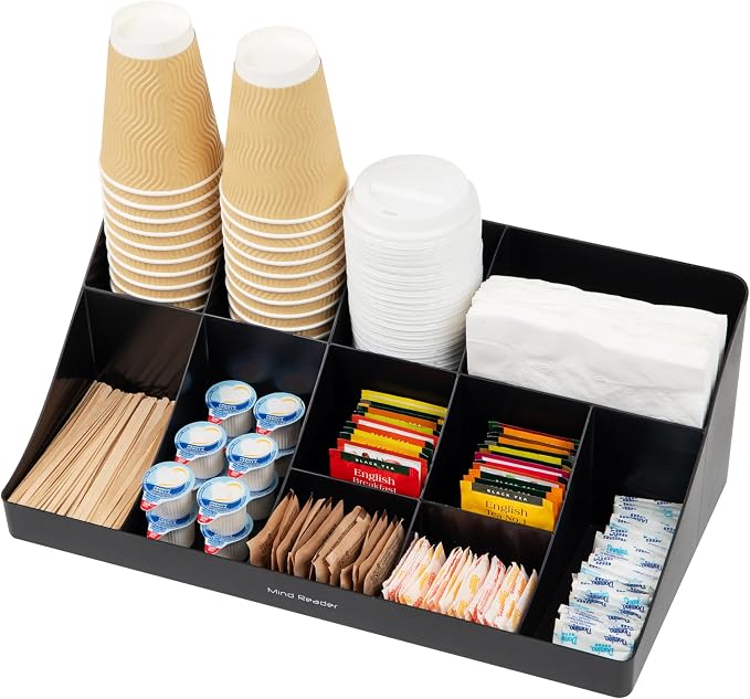Mind Reader Cup and Condiment Station, Countertop Organizer, Coffee Bar - Image 5