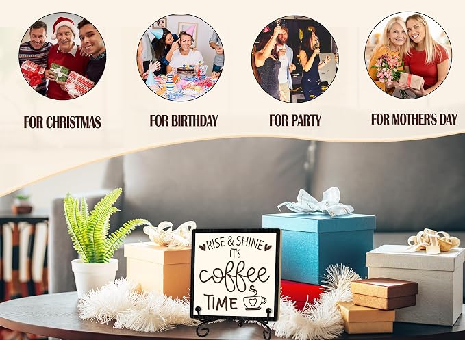 Coffee Desk Decor Sign, Coffee Time Sign - Image 4