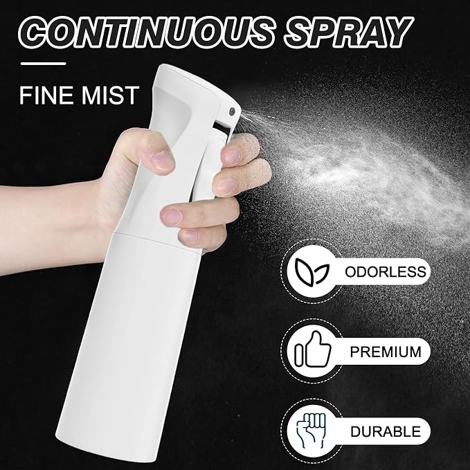 IMPORX Continuous Spray Bottle for Hair 2 Pack Home Essentials Spray Bottles - Image 3