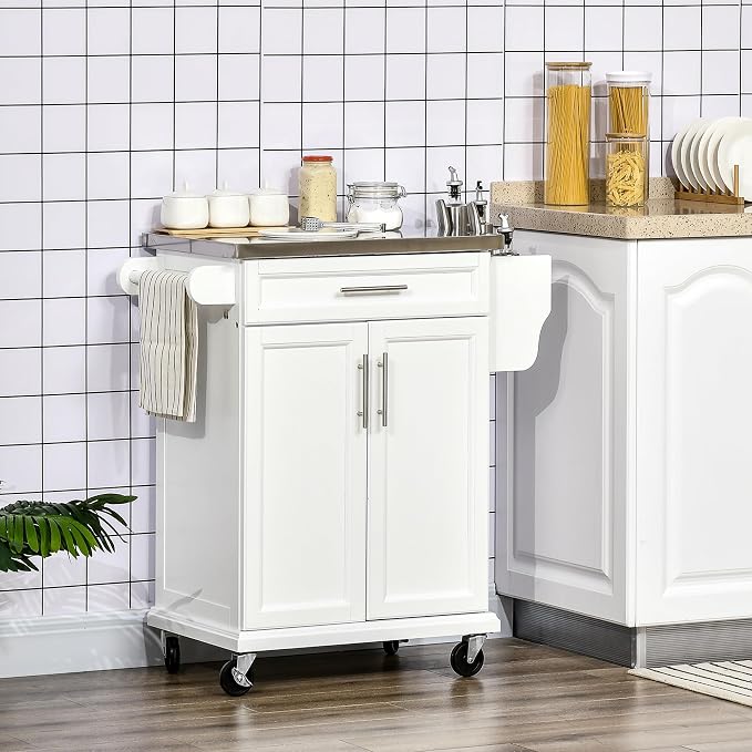33" Kitchen Island on Wheels by EEBUIHUI