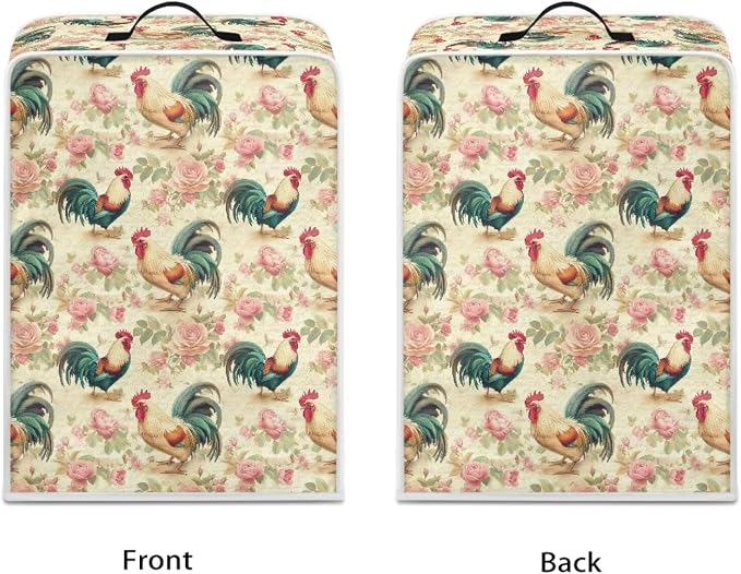 Rooster Rose Coffee Maker Covers Coffee Dust Cover - Image 2