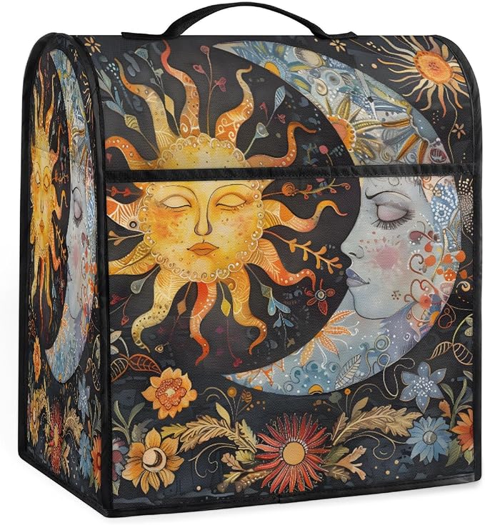 Sun Moon Kitchen Aid Mixer Cover Compatible Stand Mixer Dust Cover | Ethnic by YoYoYuchong