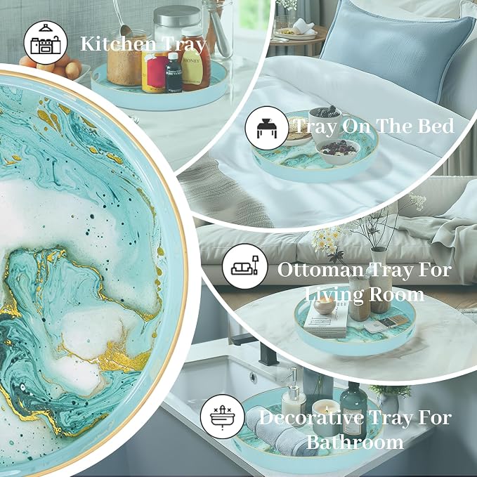 MAONAME Turquoise Decorative Tray - Image 7