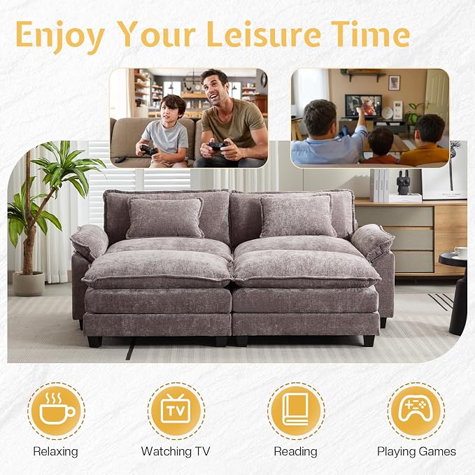 Modular Sectional Sofa, Cloud Couch - Image 6