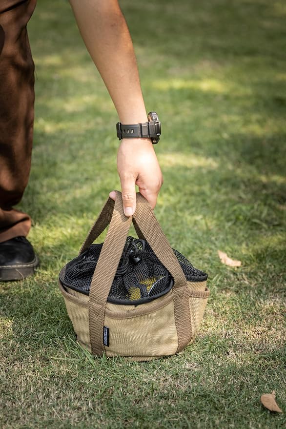 CAMPINGMOON Dutch Oven Bag 24oz Canvas Cast Iron Carry Case - Image 8