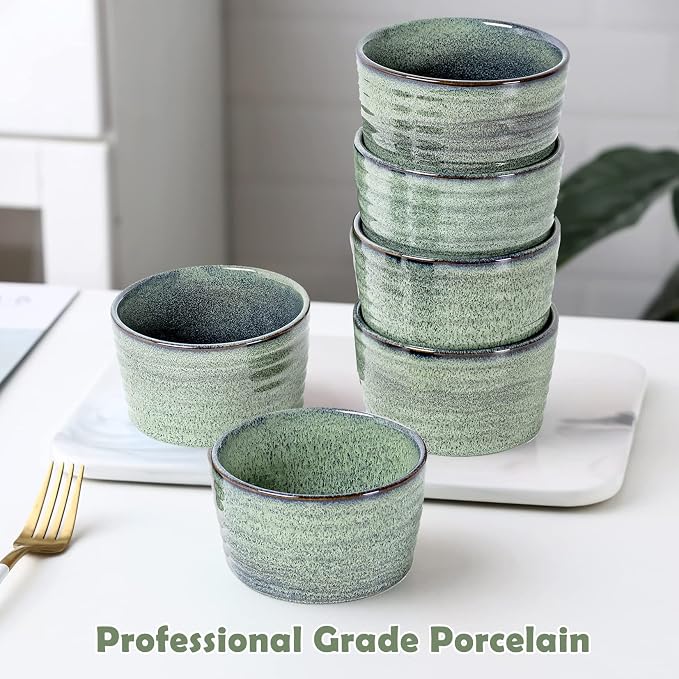 UNICASA Ramekin Set of 2, UNICASA 8 oz Creme Brulee Ramekins, Oven Safe Baking - Image 5