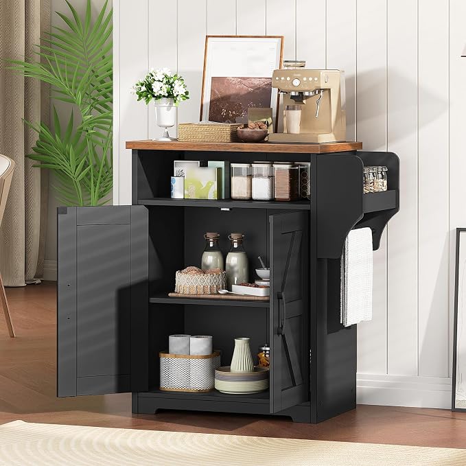 YATINEY Coffee Bar Cabinet, Kitchen Island - Image 7