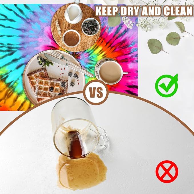 Dish Drying Mat Colorful Tie Dye Coffee Bar Mat - Image 6
