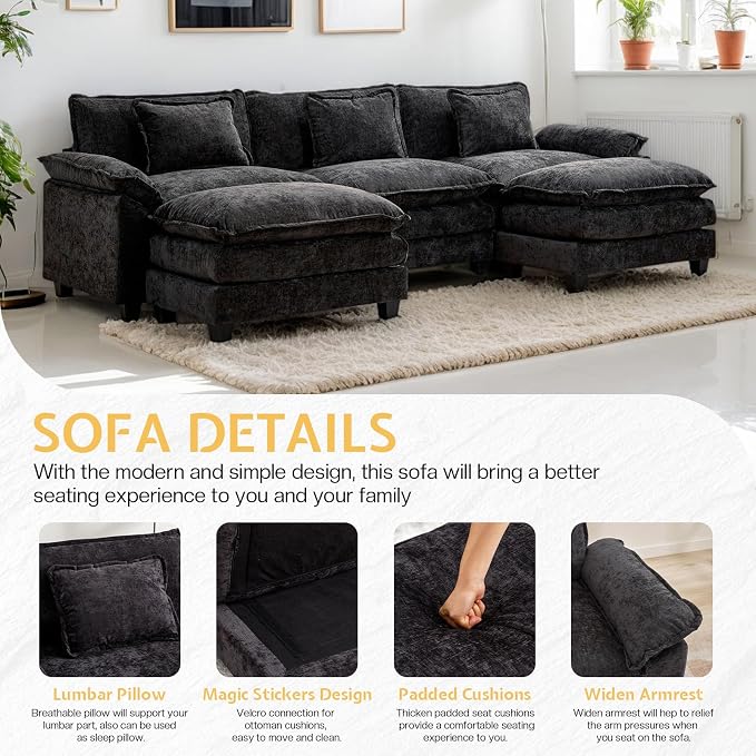 Modular Sectional Sofa, Cloud Couch - Image 5