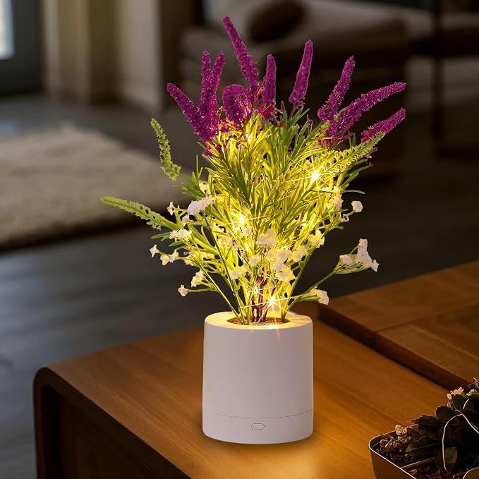 WSYEAR Lavender Night Light, Led Table Lamp - Image 7