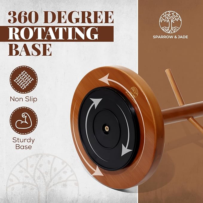 Rotating Wooden Coffee Mug Holder - Image 4