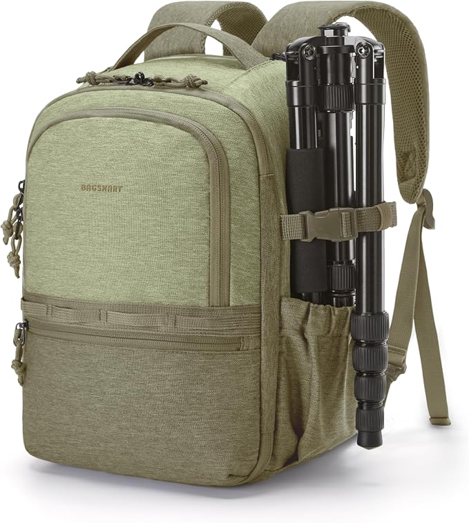 BAGSMART Small Camera Backpack, DSLR SLR Camera Bags by BAGSMART