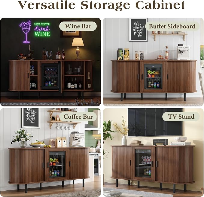 LUXOAK 70" Coffee Bar Cabinet - Image 8
