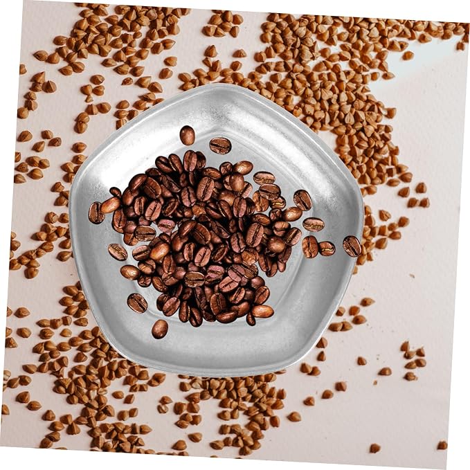 STOBAZA Coffee Bean Display Tray Reusable Stainless Steel Bean Storage Plate - Image 5