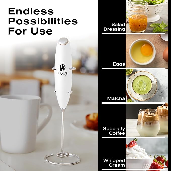 Bean Envy Milk Frother, Coffee Stirrers, Frother Wand, Milk Frother Handheld - Image 3