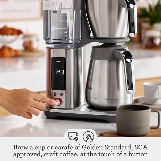 Breville Luxe Drip Coffee Machine BDC465OLT, Olive Tapenade, Thermal Carafe - Image 3
