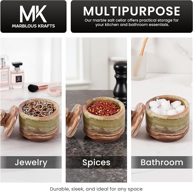 MARBLOUS KRAFTS Marble Salt Cellar - Image 7