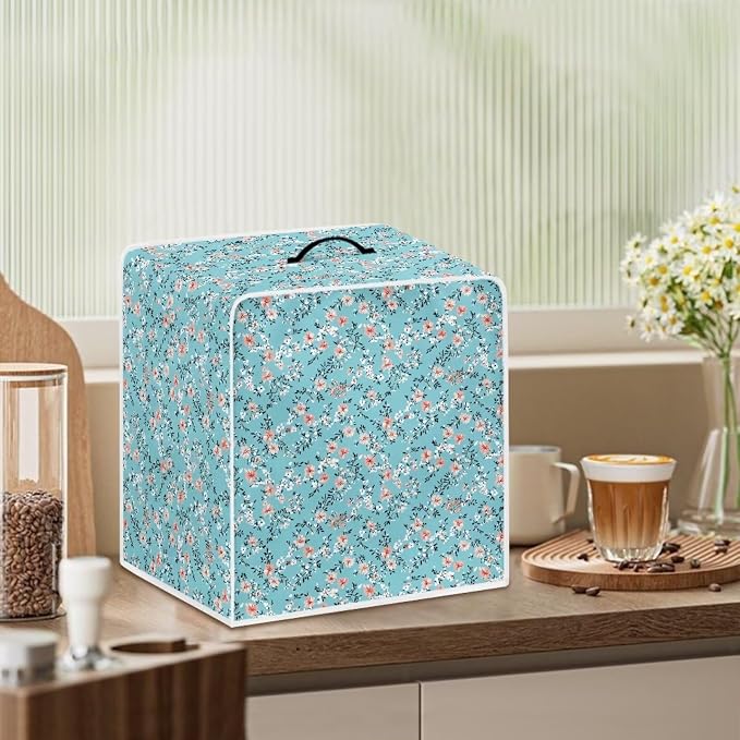 Floral Prints Coffee Machine Cover Heavy Duty Heat Resistant Waterproof - Image 3