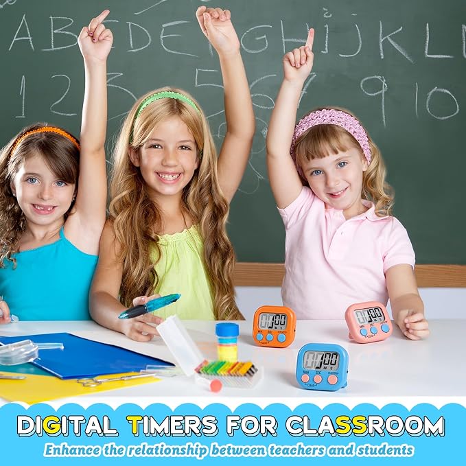 Mwellewm 24 Pcs Digital Timers for Classroom Kitchen Timers for Cooking Small - Image 2