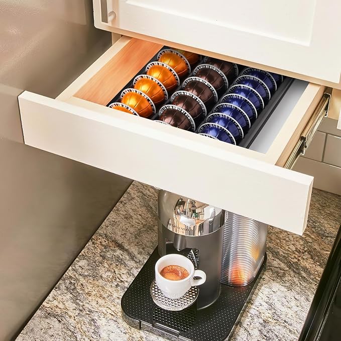 Coffee Pod Storage holder, Drawer Insert tray Holds 60-90pods Compatible - Image 6