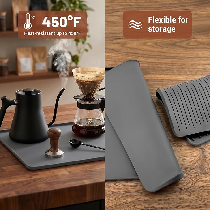 16×16-inch Barista-Grade Coffee Station Mat: Catch Spills, Protect Countertops! - Image 6