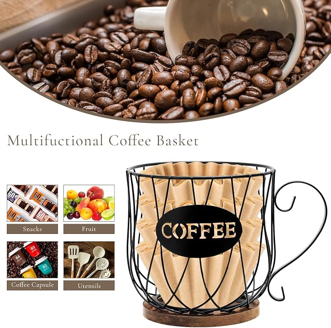 Rustic Metal K-Cup Coffee Pod Holder Mug - Image 5