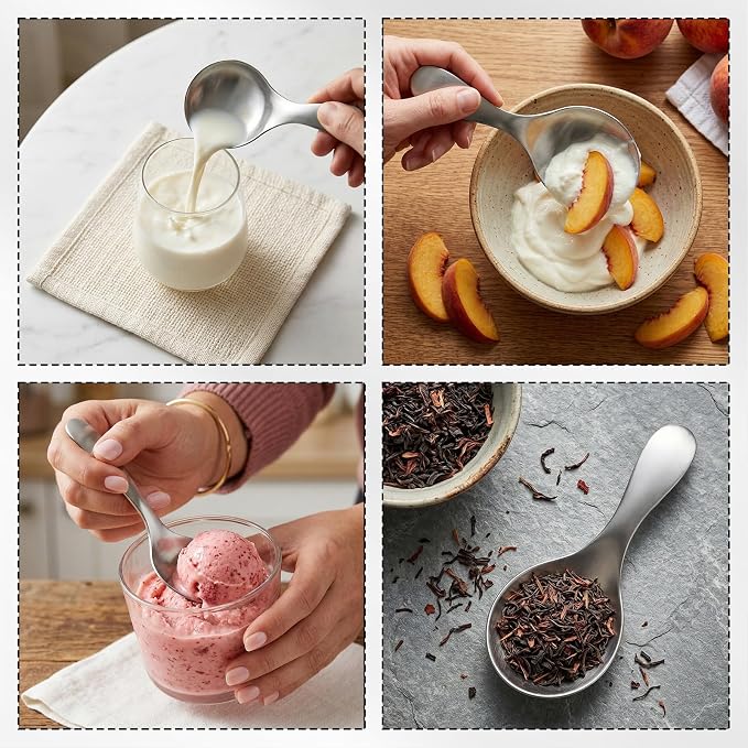 6pcs Small Scoops For Canisters, Mini Scoops for Canisters, Stainless Steel - Image 5