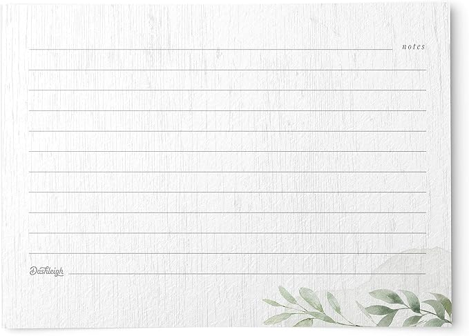 Farmhouse Greenery Recipe Cards from Dashleigh, 48 Cards, 4x6 inches, Sage - Image 2