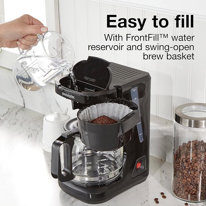 Proctor Silex FrontFill Drip Coffee Maker, 12 Cup Glass Carafe - Image 2