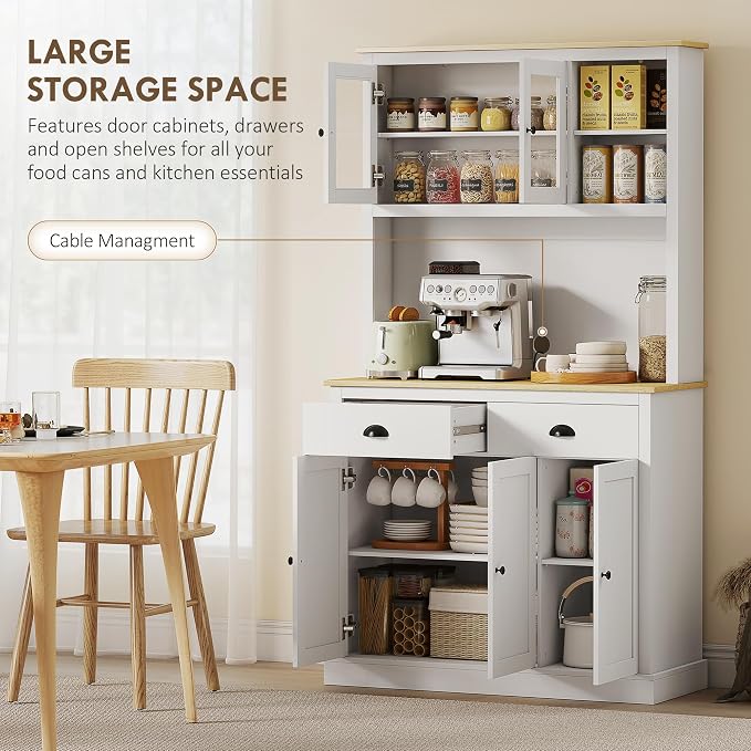 HOMCOM Kitchen Pantry Storage Cabinet - Image 4