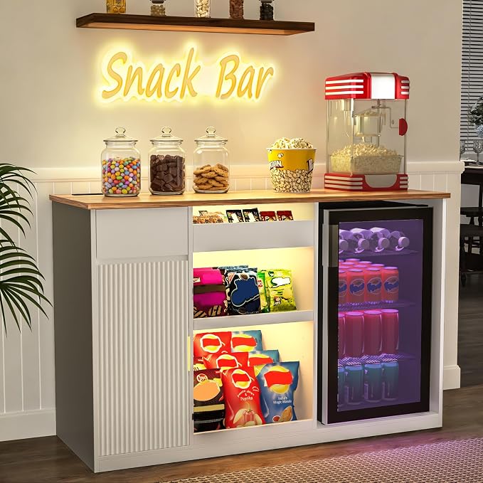 GDLF Snack Bar Cabinet with Fridge Space, Dining Room or Family Room by GDLFGoodLife