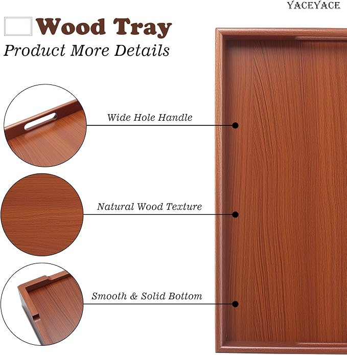 Serving Tray Wood, Home Decor - Image 3