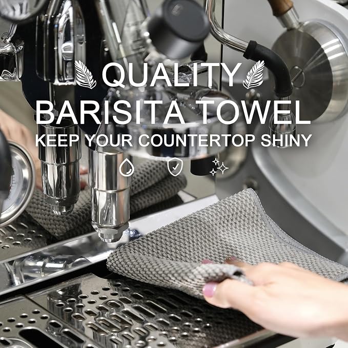 6Pack Barista Towels, Barista Microfiber Cloths, Coffee Cleaning Accessories - Image 6
