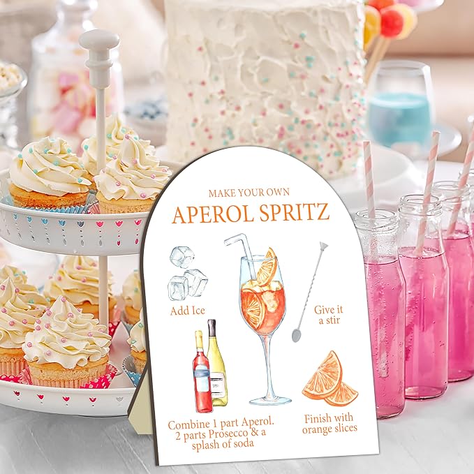 Aperol Spritz Bar Sign, Cocktail Bar Sign - Image 3