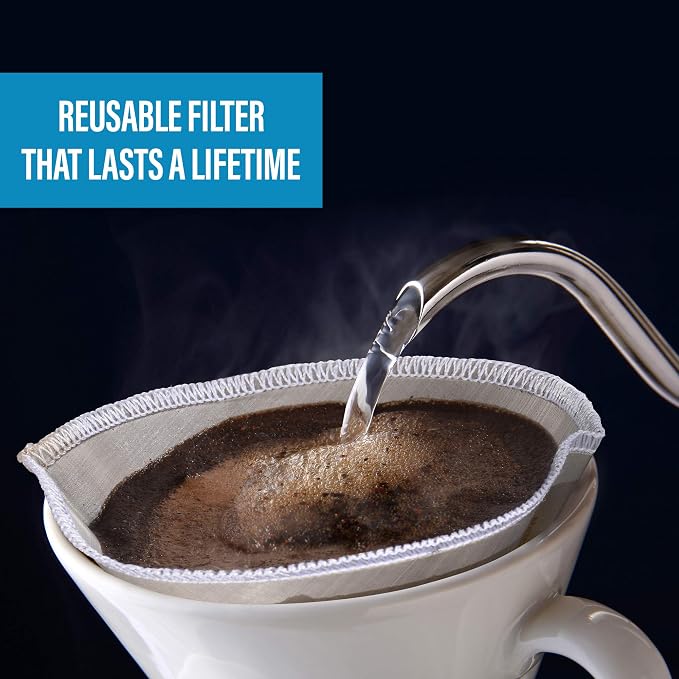 Zulay Kitchen Stainless Steel Reusable Coffee Filter - Image 2