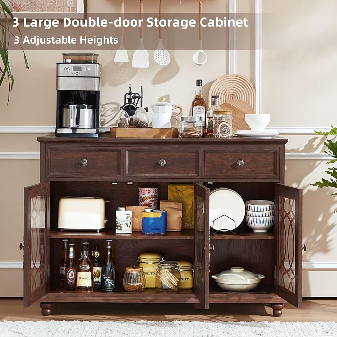 Joaxswe Farmhouse Sideboard Buffet Cabinet - Image 6