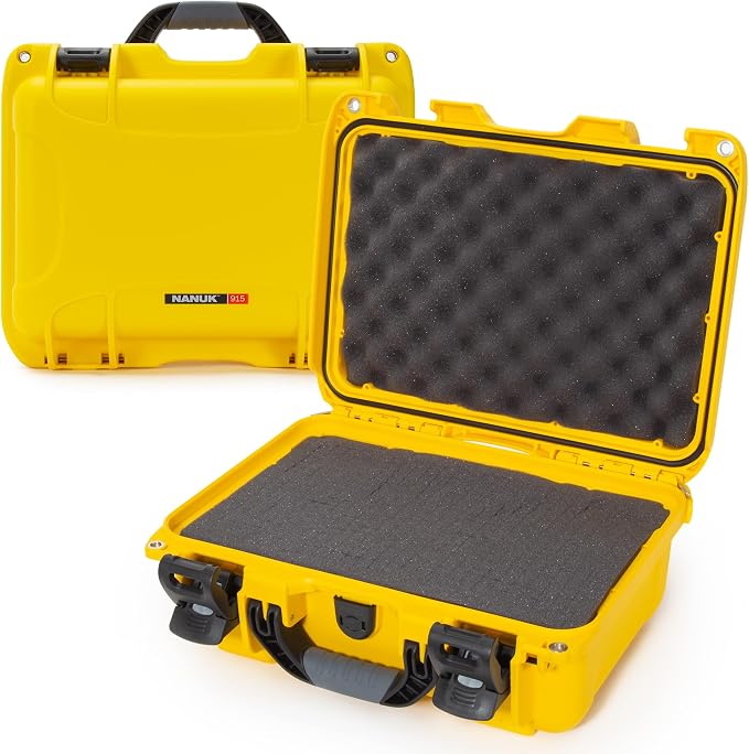 NANUK 915 Hard Case with Cubed Foam – Compact Waterproof Travel Camera Hard by NANUK