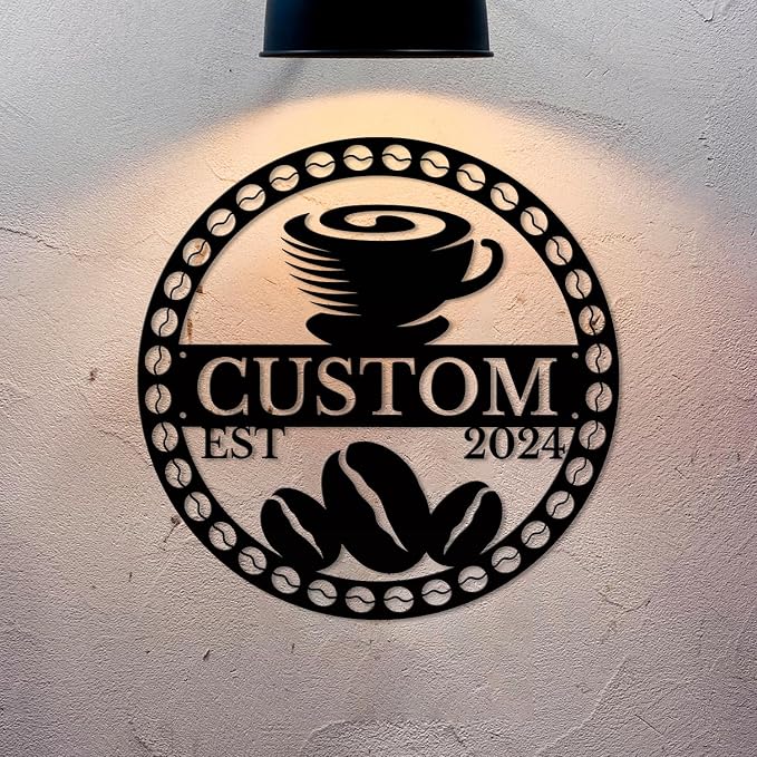 Custom Metal Coffee Bar Signs - Image 3