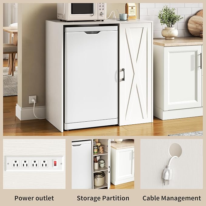 Herture Mini Fridge Cabinet - Image 5