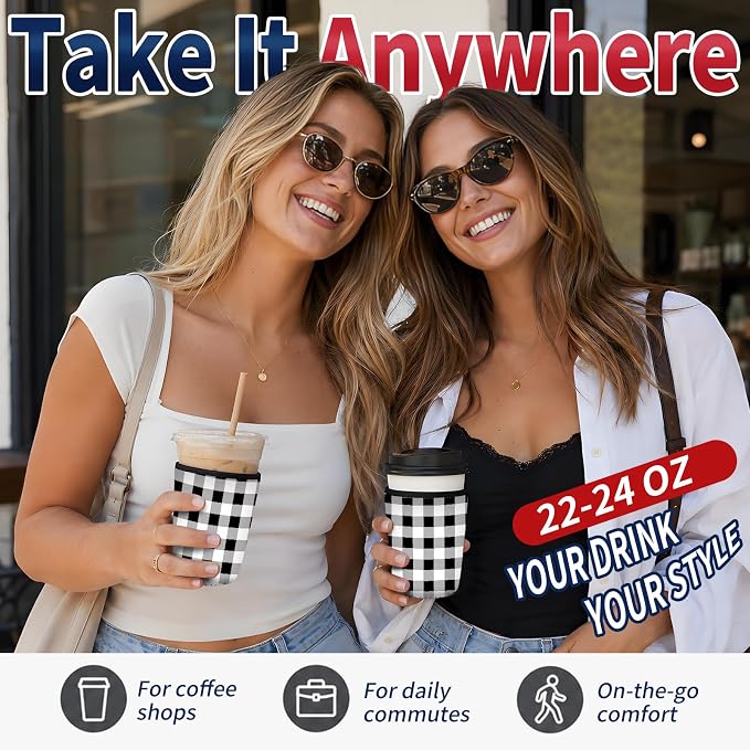 Reusable Neoprene Coffee Sleeve - Image 5