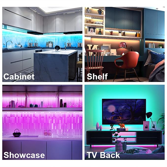 maylit Smart Under Cabinet Lights Plug in, Dimmable Mood Light - Image 7