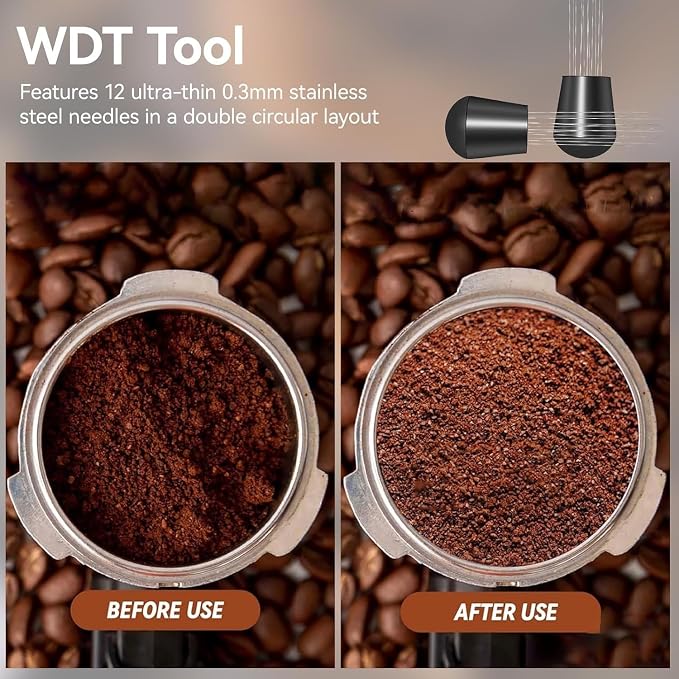 51mm Espresso Accessories Kit, Coffee Distributor and Tamper Leveler, Tamper Mat - Image 4