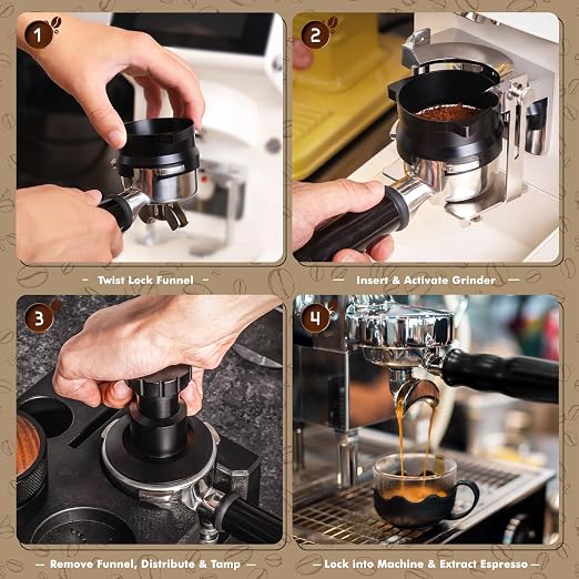 54mm Dosing Funnel for Breville, Espresso Portafilter Dosing Ring, Hands-Free - Image 6