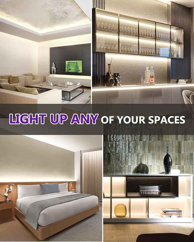 HitLights COB LED Strip Lights Neutral White 4000K, 16.4ft Premium High Density - Image 6
