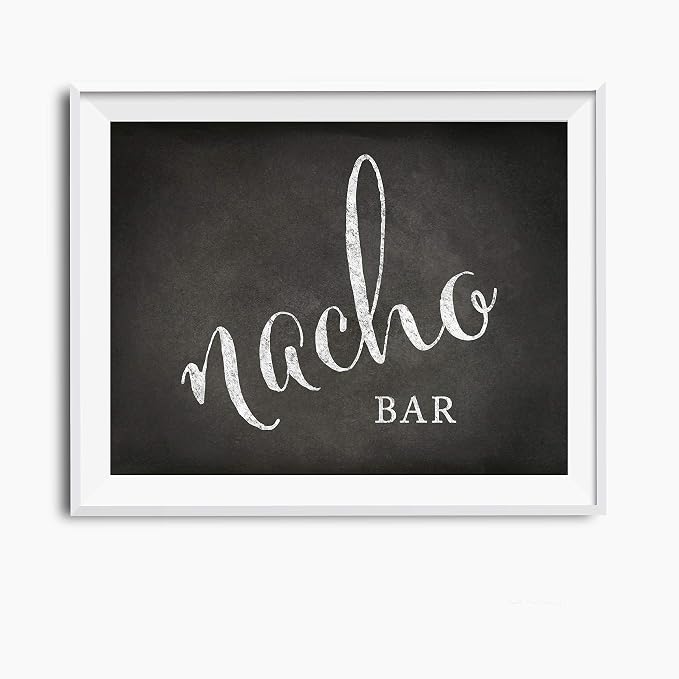 Andaz Press Wedding Party Signs, Vintage Chalkboard Print, 8.5x11-inch by AndazPress