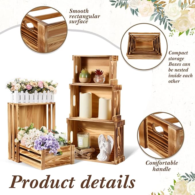 CroBlissful 5 Pack Wooden Crates - Image 4