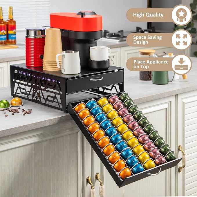 ZCDCP 2-Tier 100-Capacity Vertuo Pod Organizer - Image 3